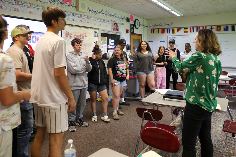 teaching talking to students