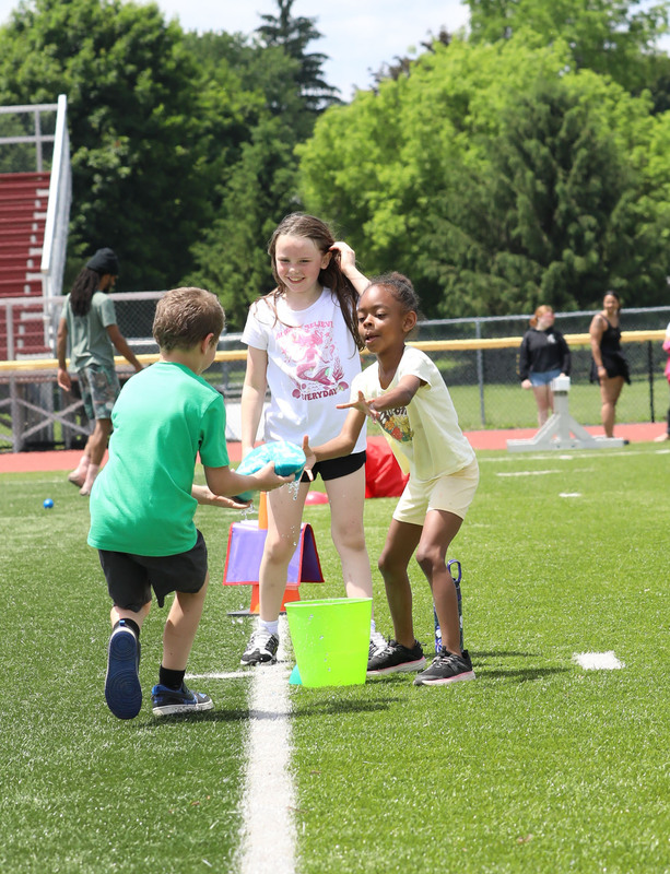 students playing