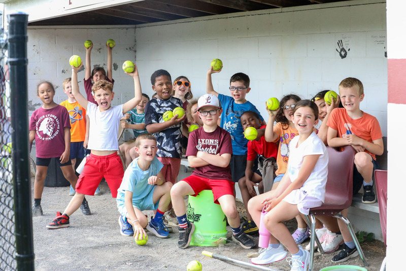 students inthe dugout
