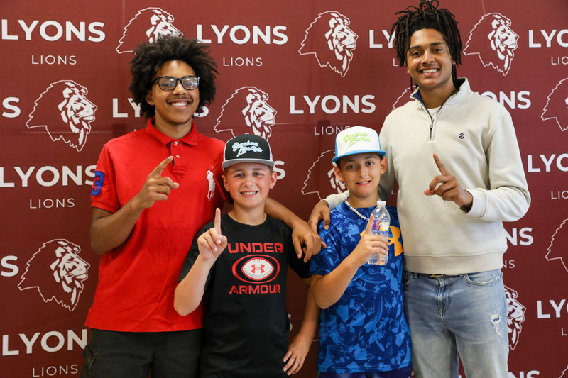 leadership students with younger students