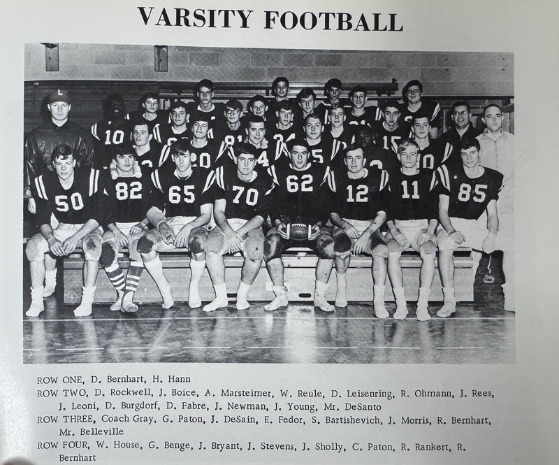 1967 Varsity Football Team