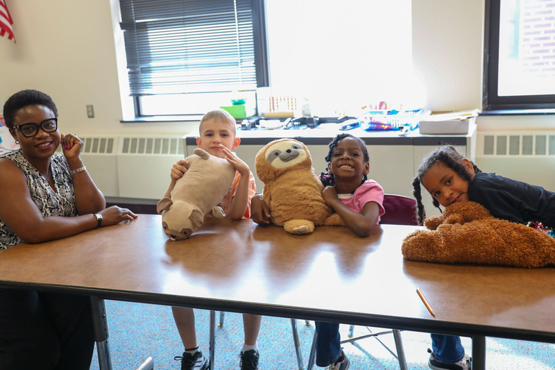 students with community support partners