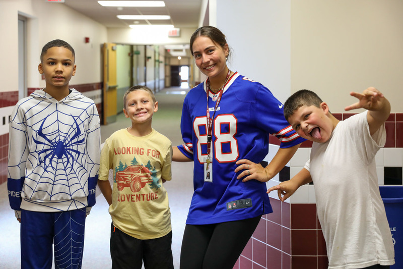 students with community support partners
