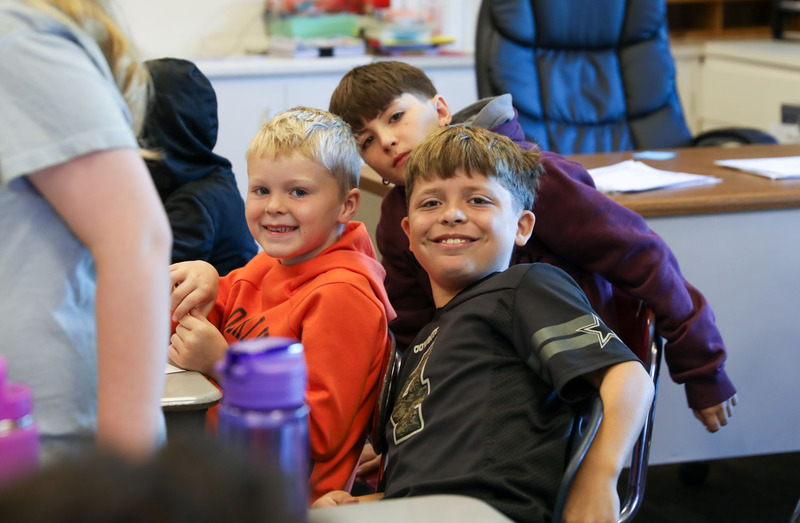 students at buddy day