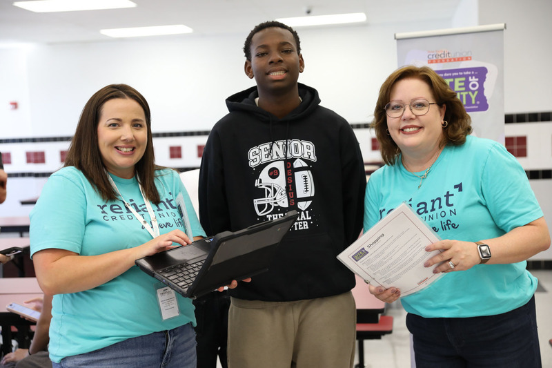 student with reliant team
