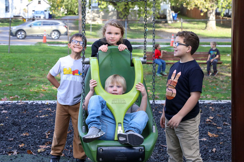 kids on the swing