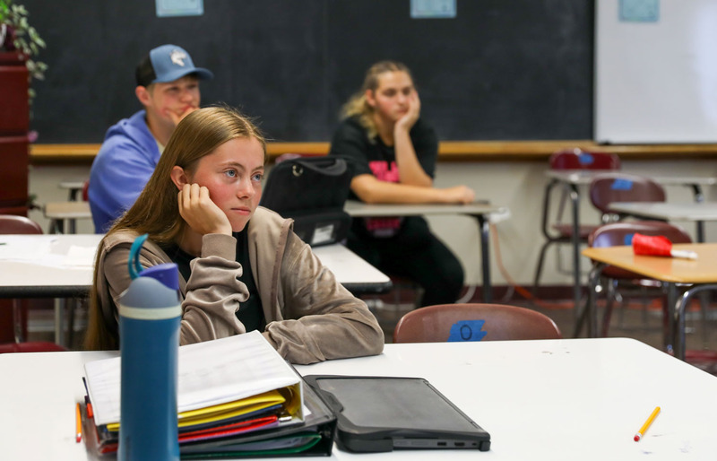 students paying attention