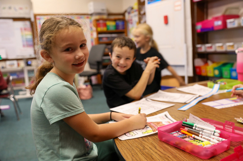 student smiling at camera