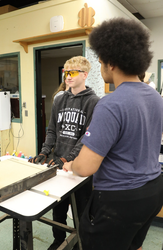student measuring