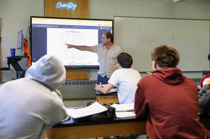 mr. norris teaching chemistry to class