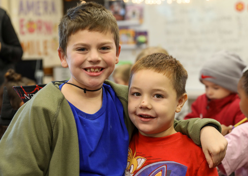students posing for picture