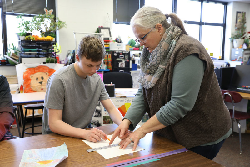 davison with student