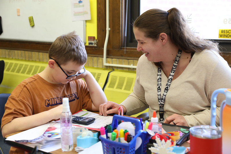 Ms. cook teaching math