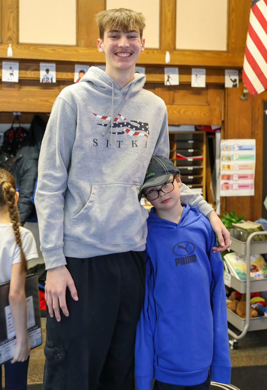 student with mr. bookmiller