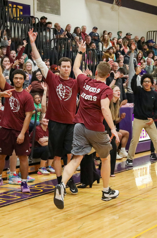 celebrating after 3 point