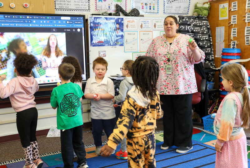 egg maracas in music class