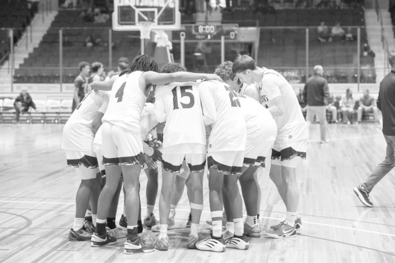 Lyons Varsity Team huddle