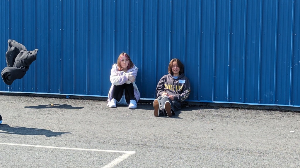 After working on the book categorizing project students went out for recess. 