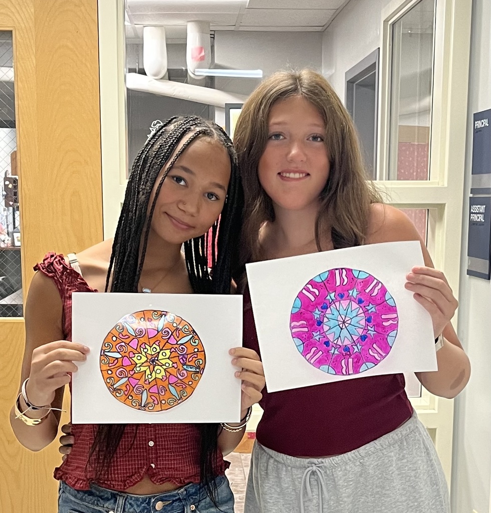 The picture shows the students Window Rose Art Projects. 