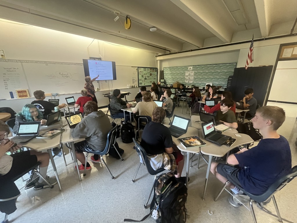 Students participating in learning.