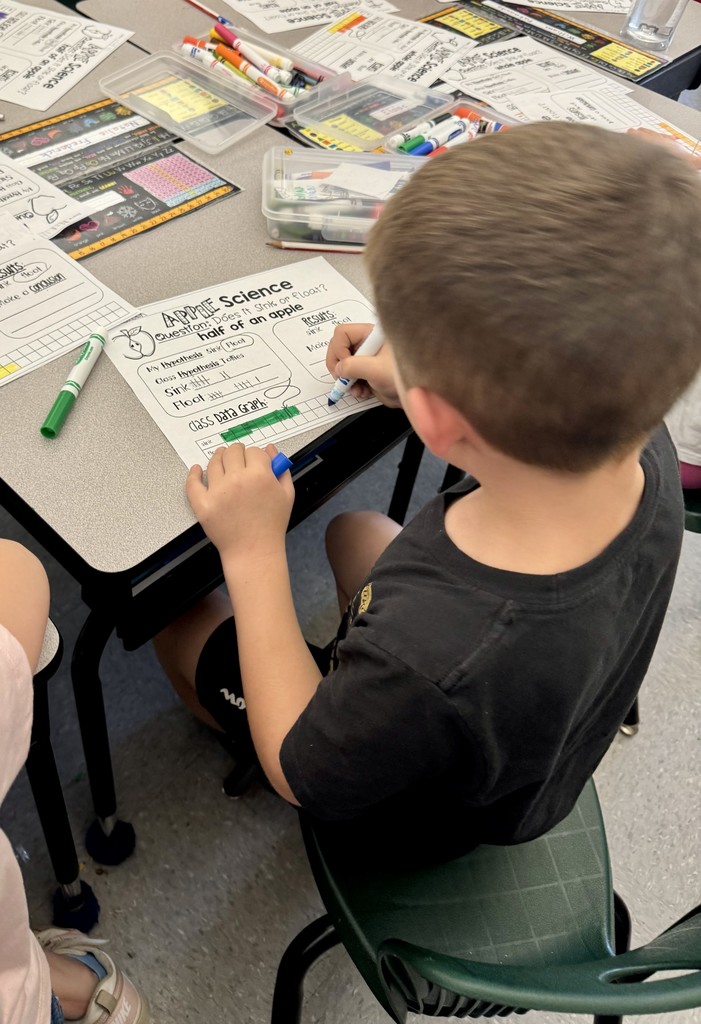 Students involved in hands on lessons learning about the scientific method.