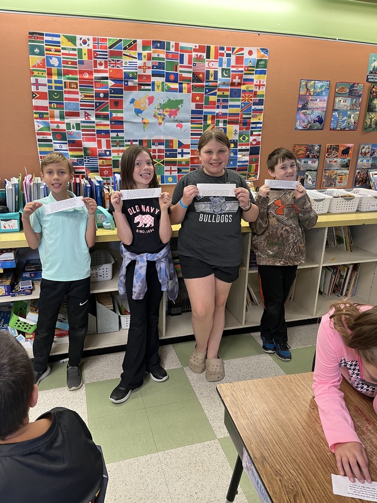 students working on collages