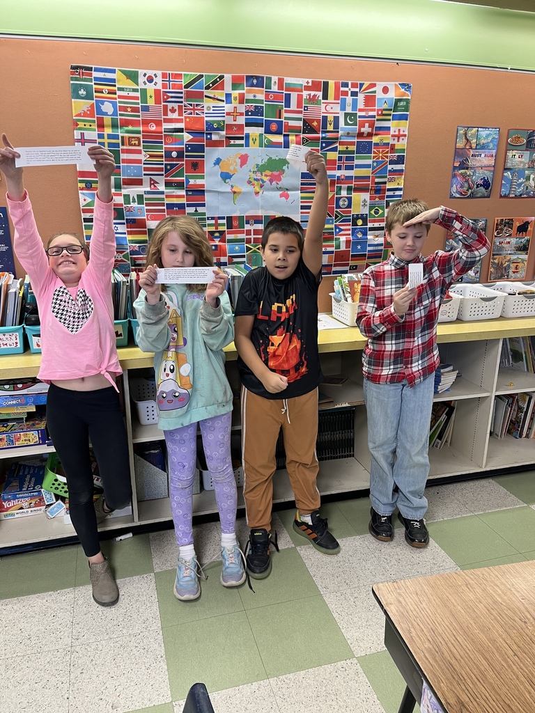 students working on collages