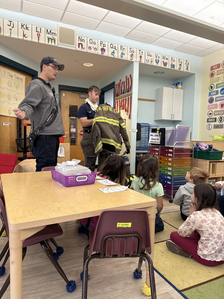 students participating in fire safety class