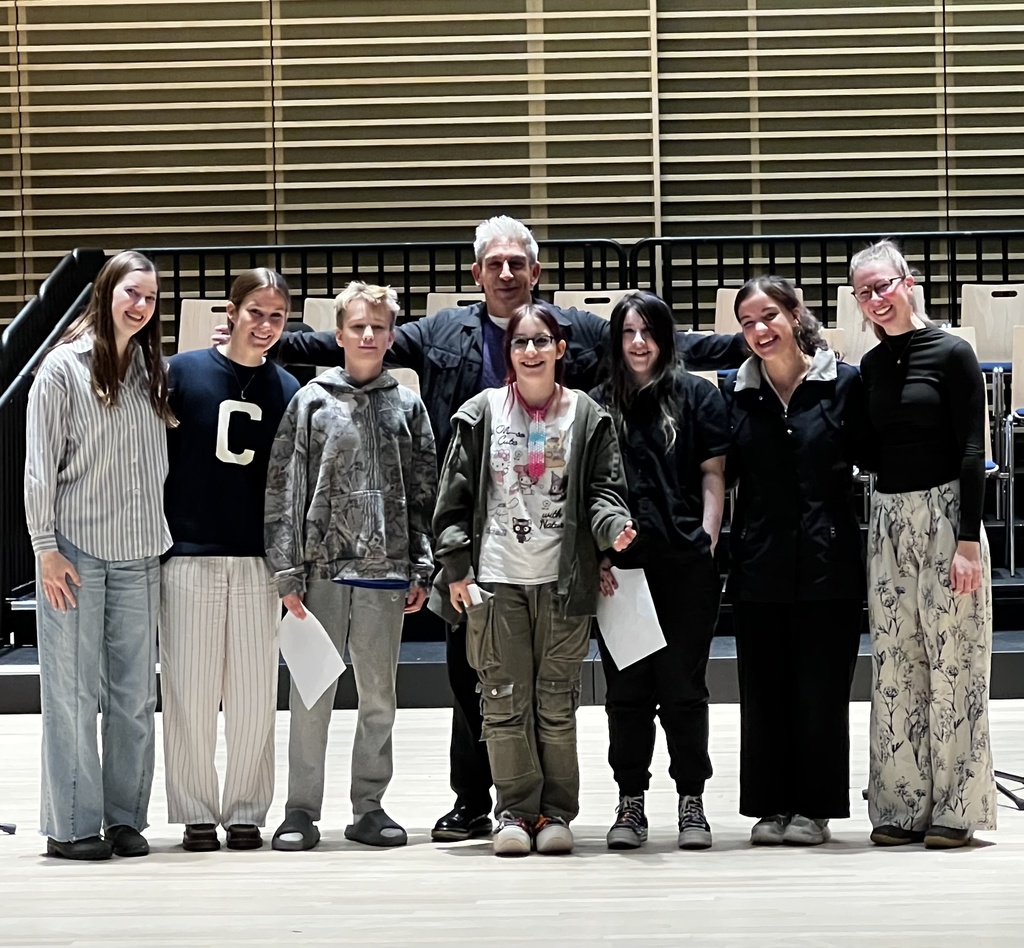 poetry students posing for a picture.