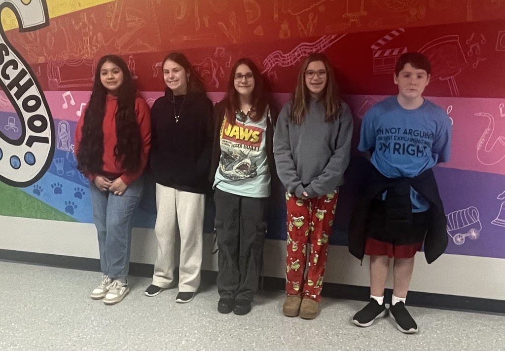 Picture of students who earned a bulldogs award.