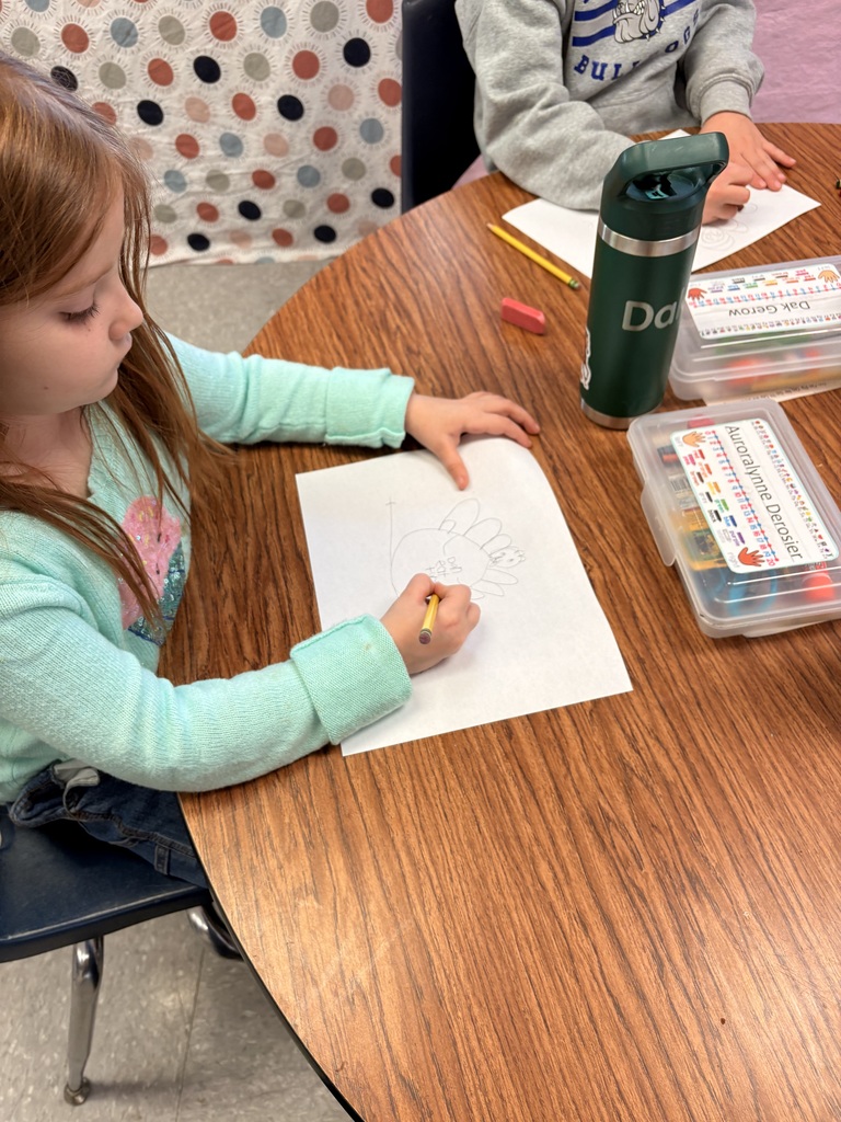 Students engaged in a variety of turkey-themed activities