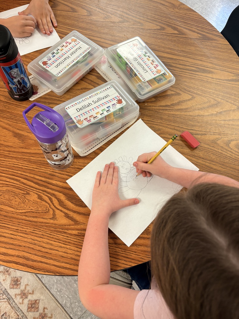 Students engaged in a variety of turkey-themed activities