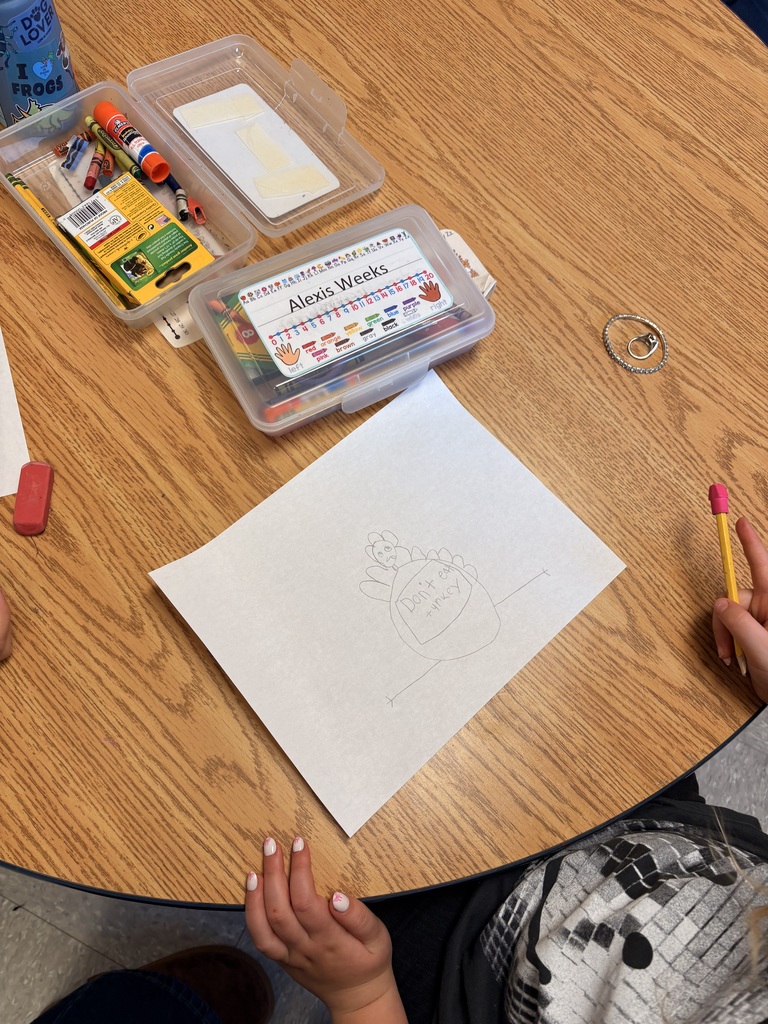 Students engaged in a variety of turkey-themed activities