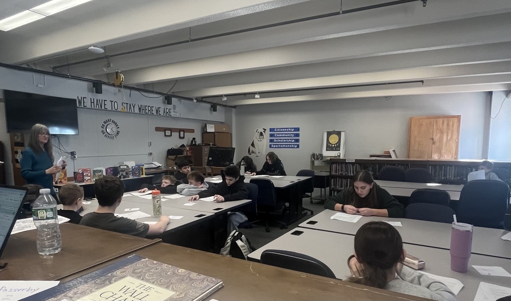 8th grade ELA classes participated in a Reader's Theater reading of the classic story, A Christmas Carol.