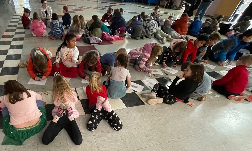 Old and new students combined to get to know each other while working on activities. 