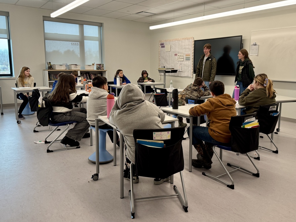 Six college students - including several Lawrence graduates - spent a recent afternoon talking with our fifth graders and answering questions about college.