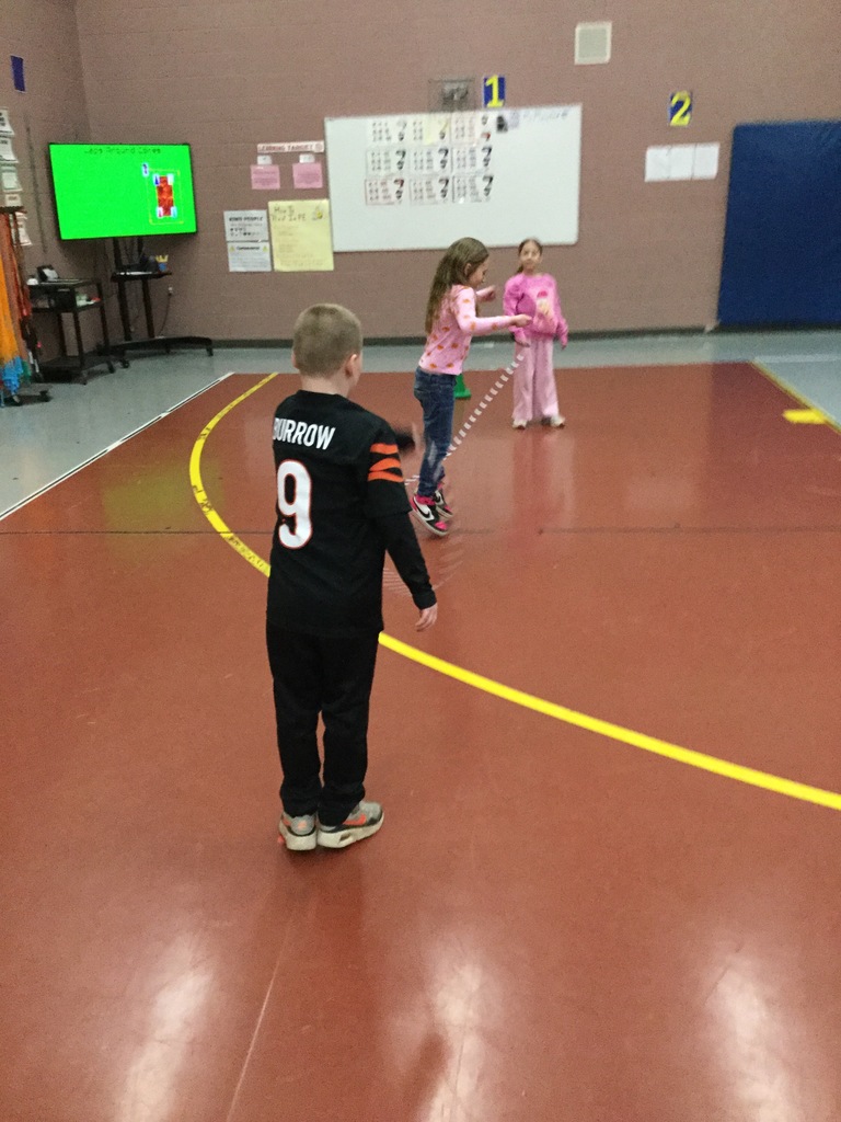 students trying to complete their ninja training.