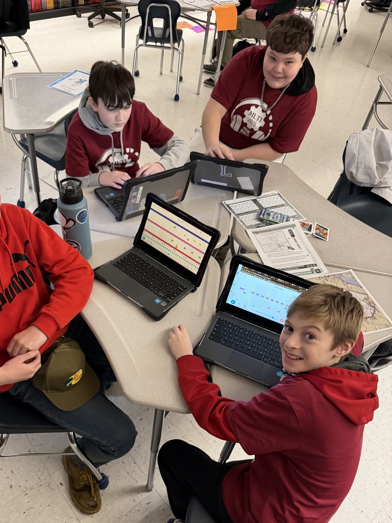 Junior High school  students participating in the Annual MLTI Maine Winter Classic