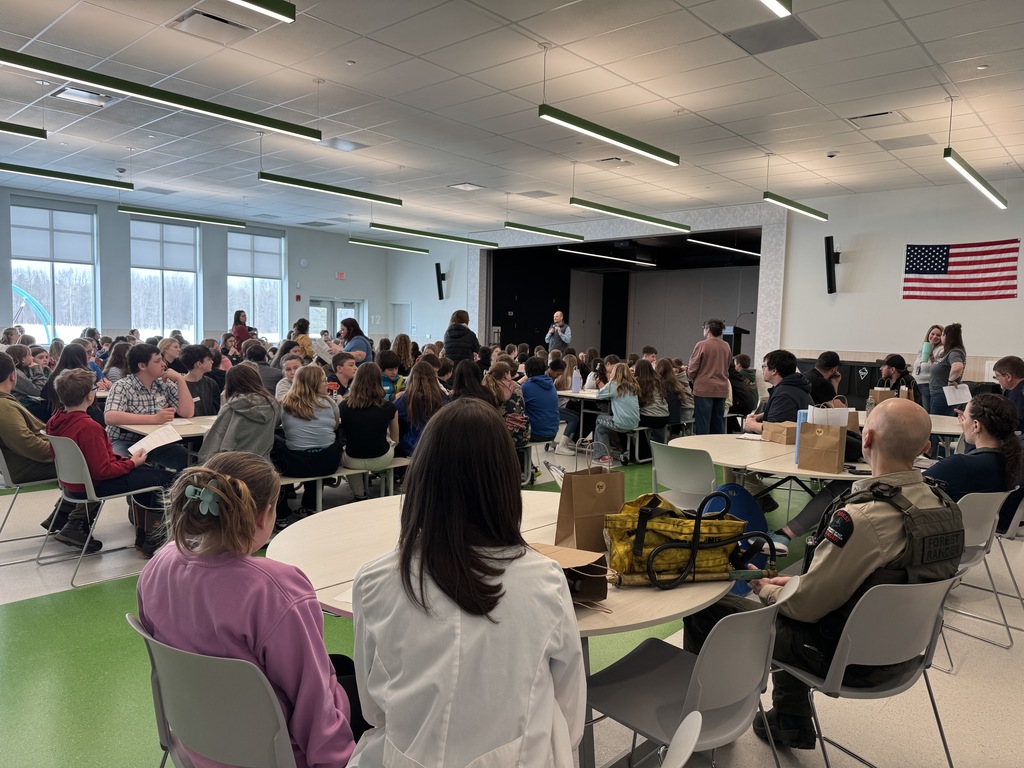 Pictures of student in breakout sessions.