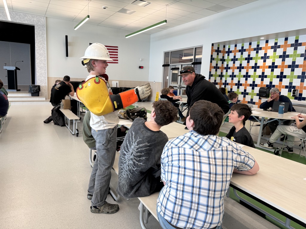 Pictures of student in breakout sessions.