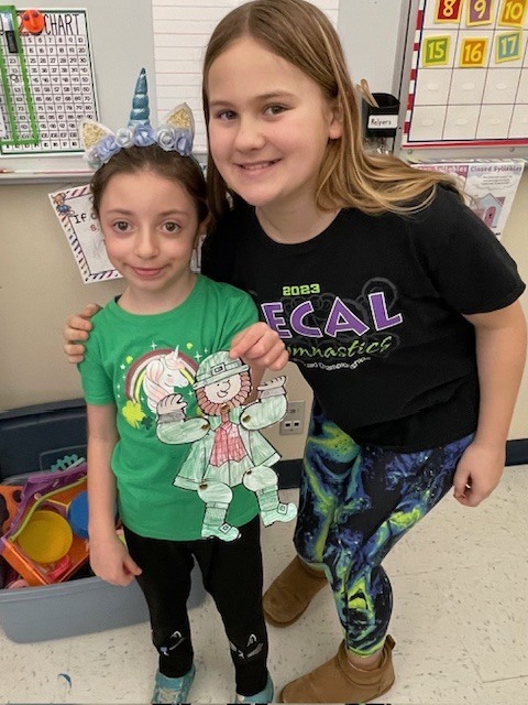 students celebrating st patricks day