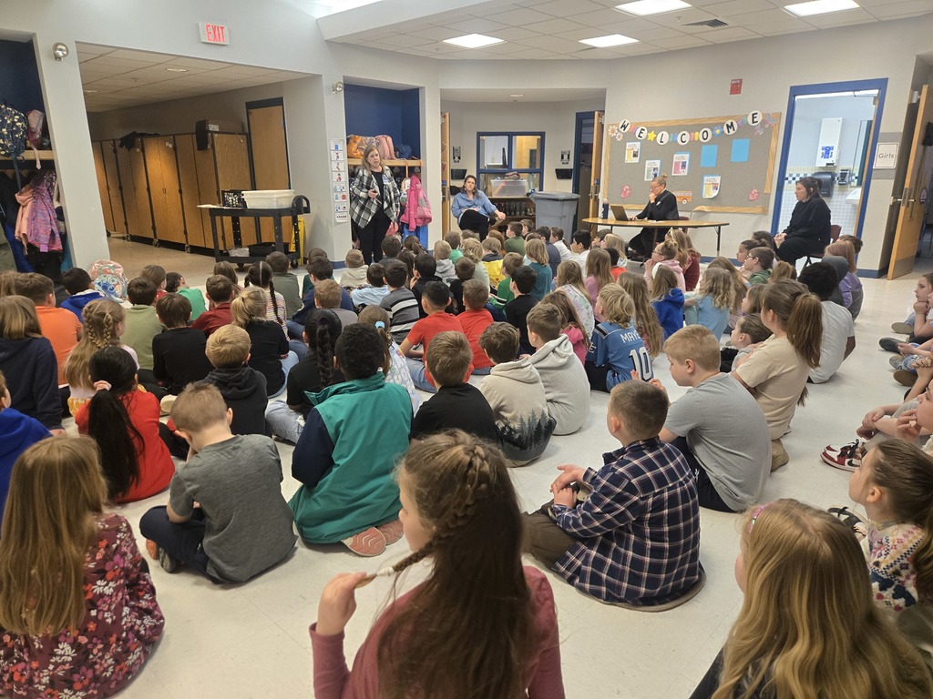 Students being celebrated for being the students of the month.