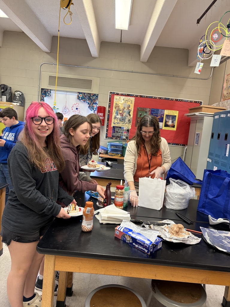 student eating ice cream