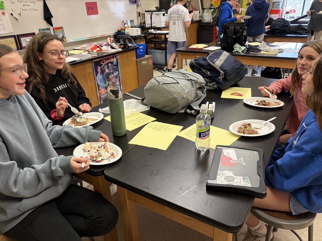 student eating ice cream