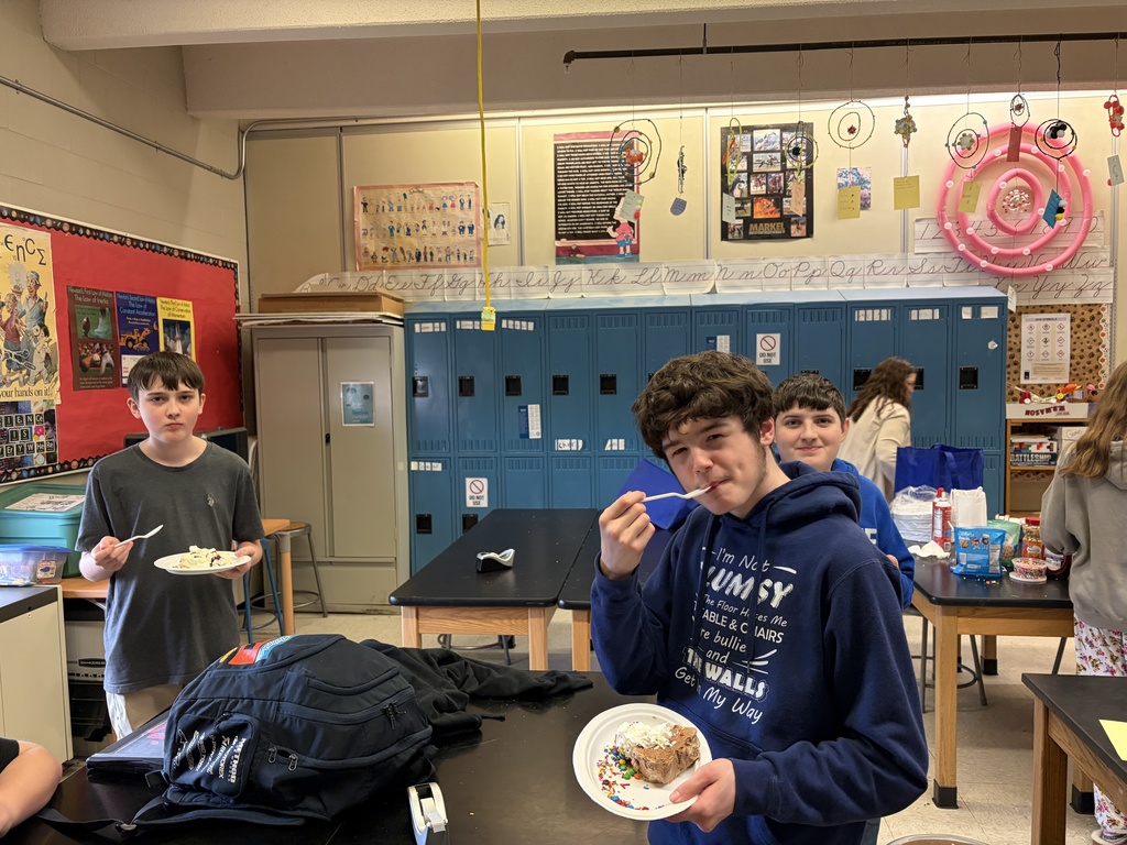 student eating ice cream