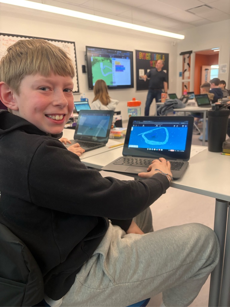 students working on school activities.