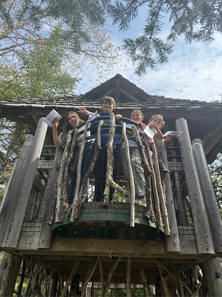 pictures of students at Coastal Maine Botanical Gardens
