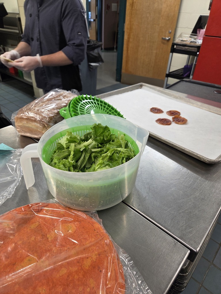 pics of lettuce grown by students.