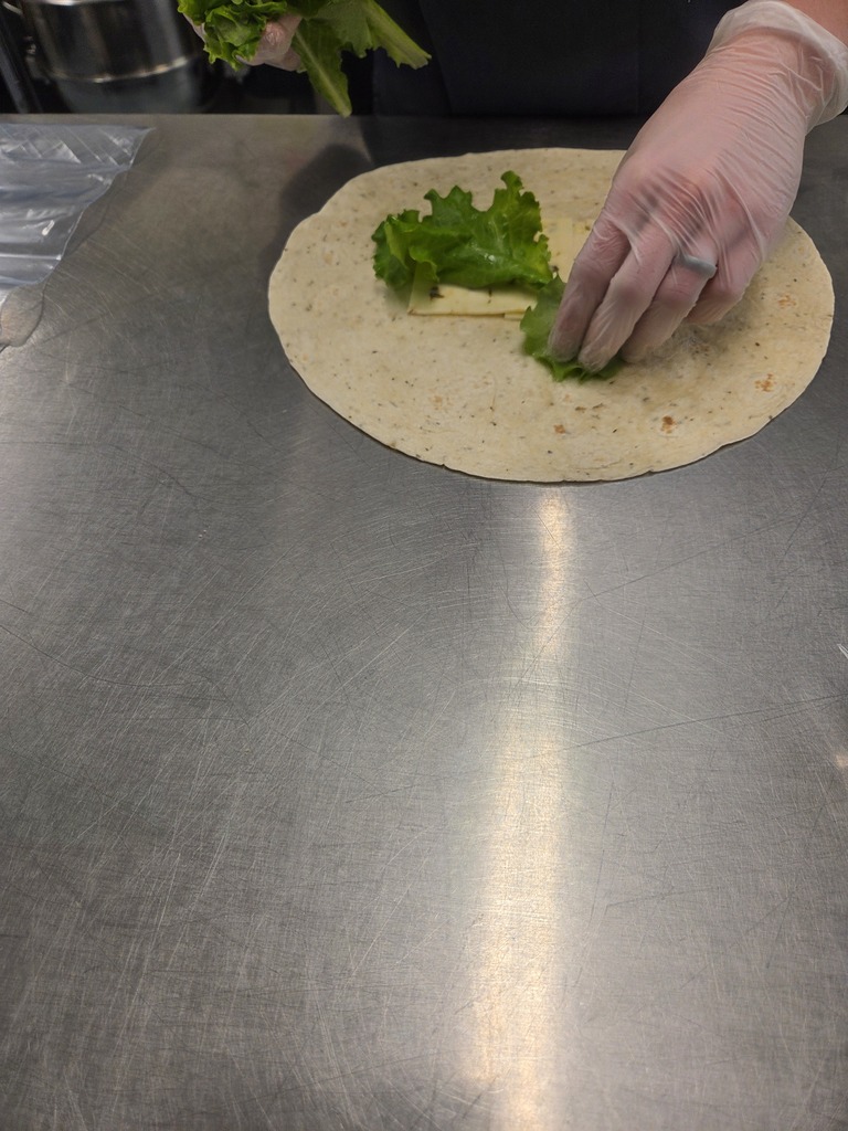 pics of lettuce grown by students.