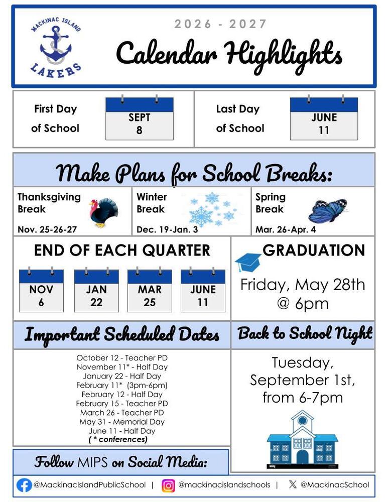 Calendar Highlights